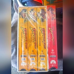 Indiana Jones VHS set
